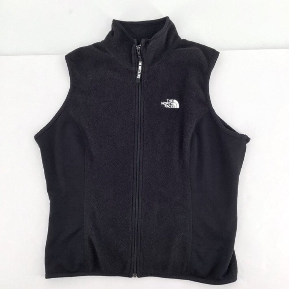 The North Face Women's Black Full Zip Fleece Polartec Vest Size Large